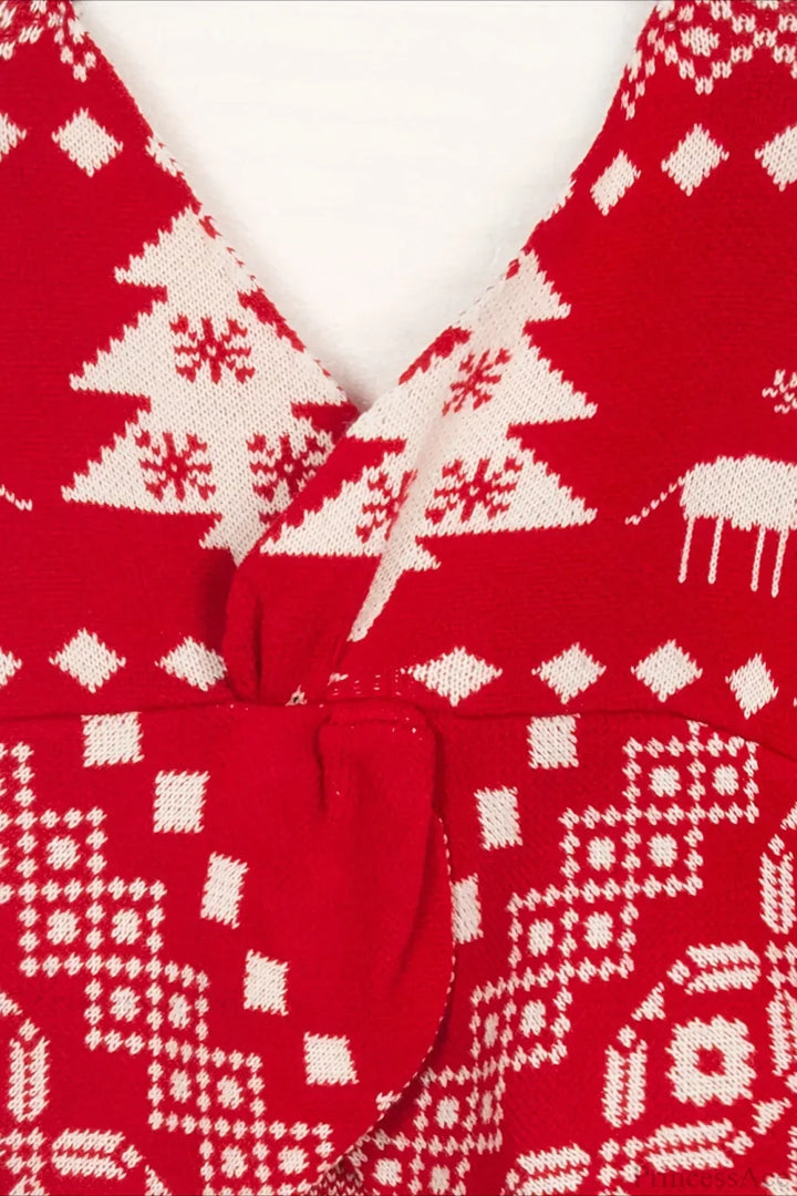 Mune | Christmas Double-Sided Irregular Snowflake Sweater