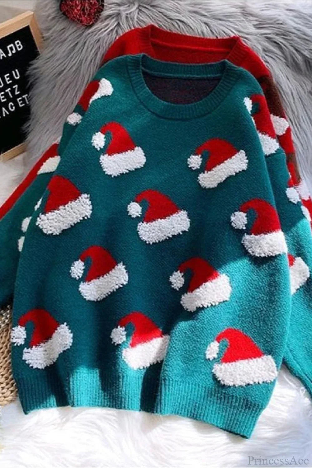 Mune | Christmas Stocking Snowflake Loose Sweater
