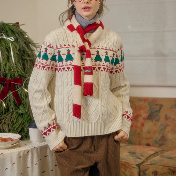 Mune | Christmas Tree Vintage Fair Isle Sweater