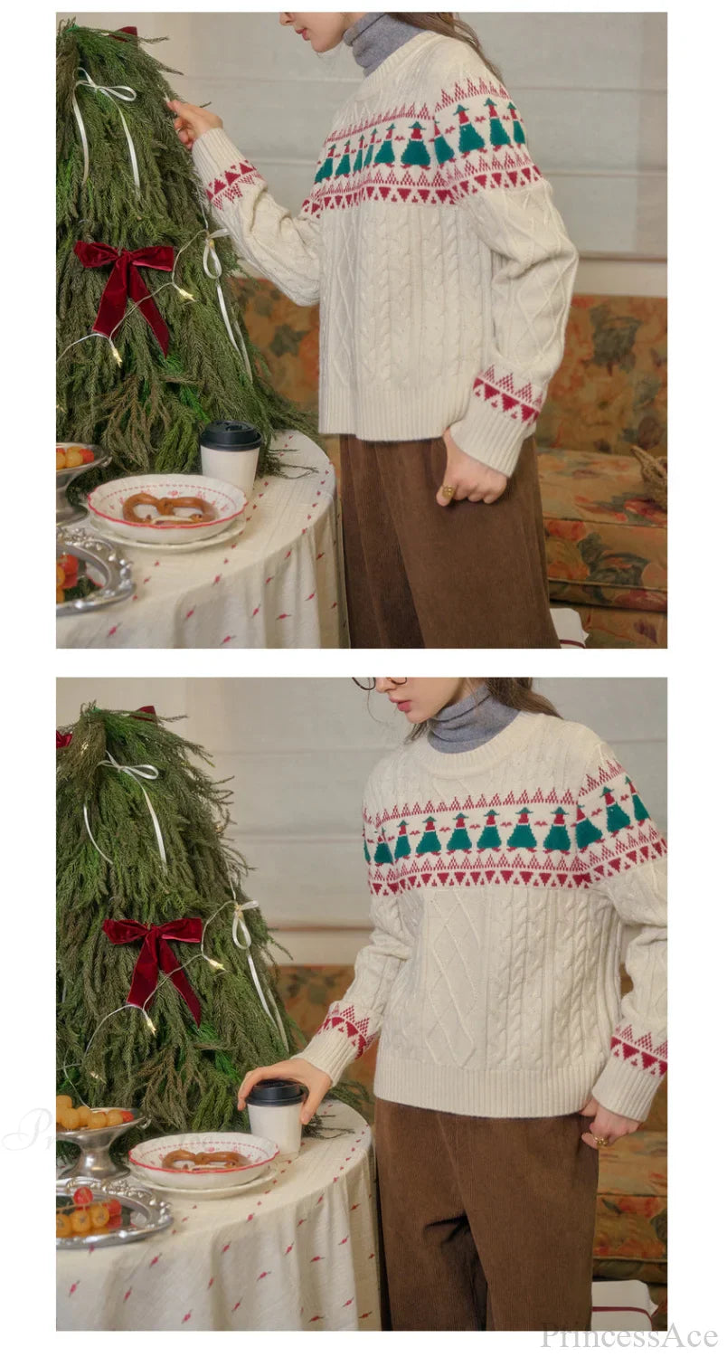 Mune | Christmas Tree Vintage Fair Isle Sweater