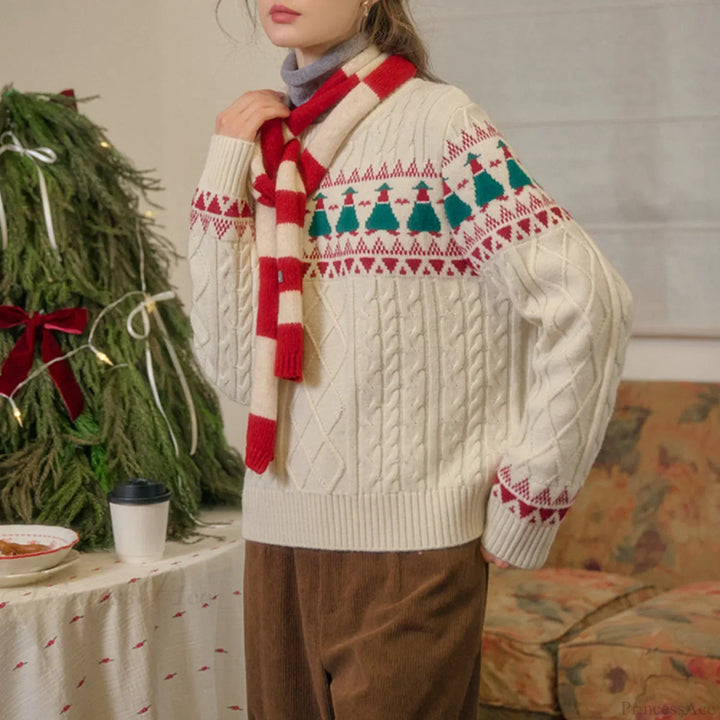 Mune | Christmas Tree Vintage Fair Isle Sweater