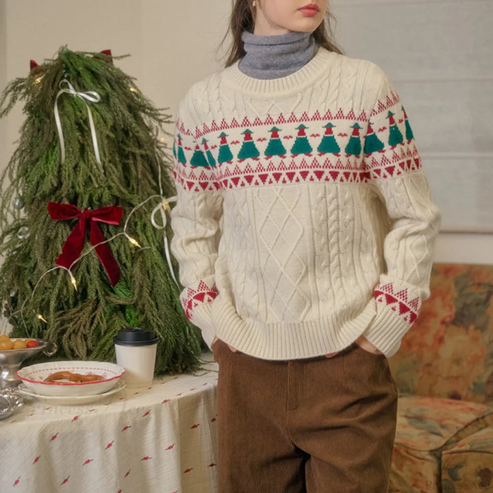 Mune | Christmas Tree Vintage Fair Isle Sweater