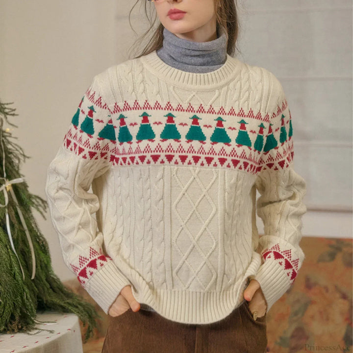 Mune | Christmas Tree Vintage Fair Isle Sweater