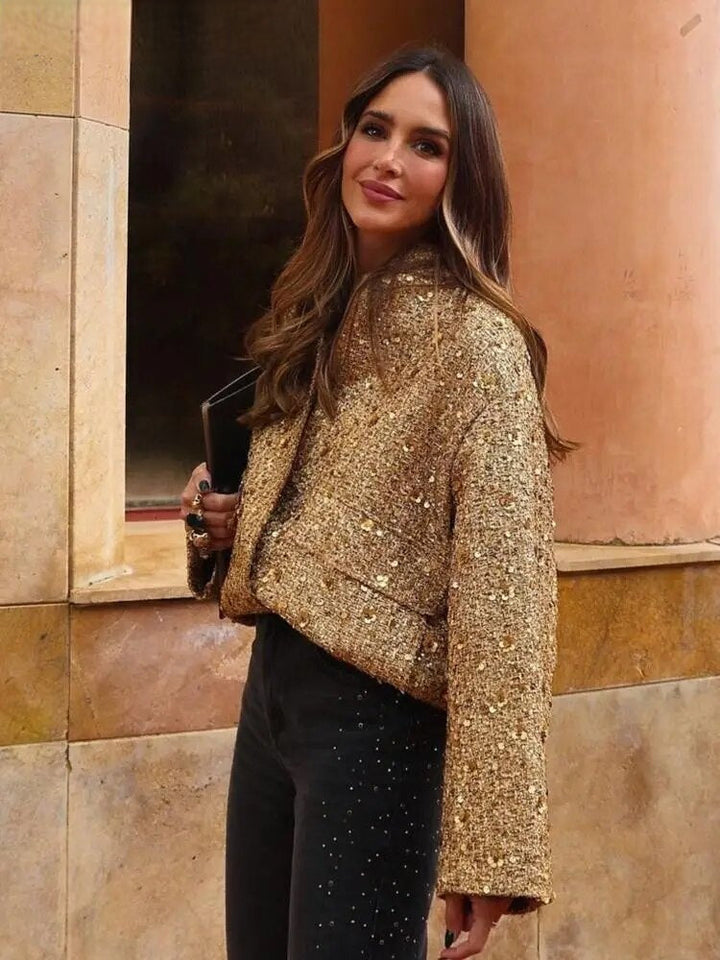 Mune | Sequin Jacket Shiny Look Elegant Statement