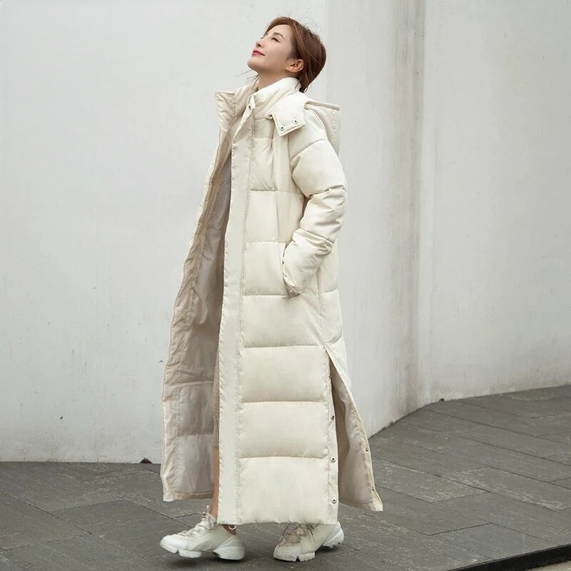 Mune | Long Quilted Puffer Women's Jacket with Hood
