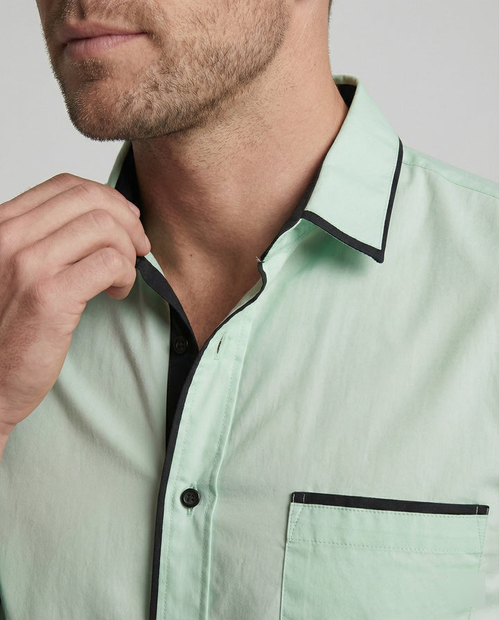 Long sleeve shirt men business with Kent collar