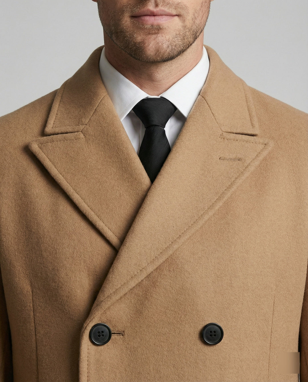 Warm Classic Wool Coat Men