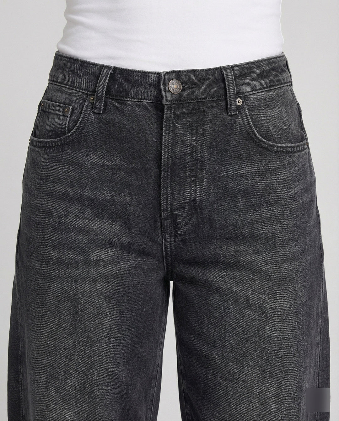 Mune Fashion | Mid Rise Barrel Jeans for Women