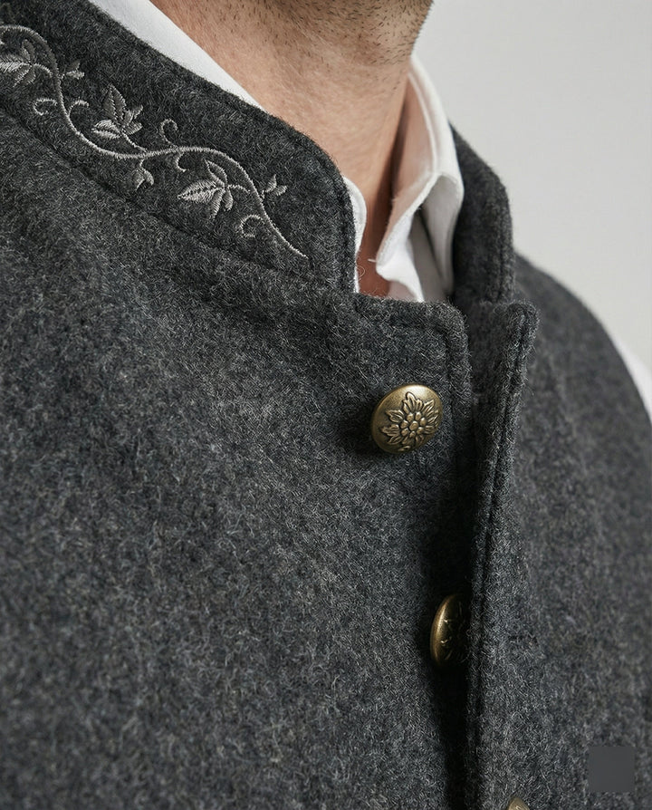 Elegant Gray Traditional Vest