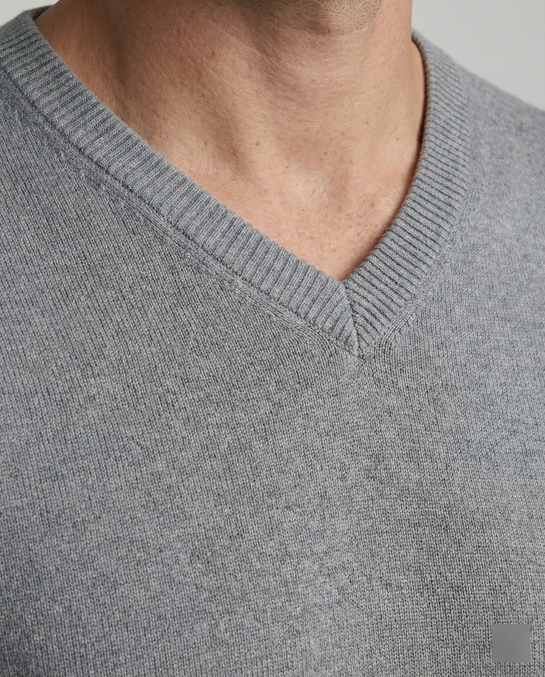 V-Neck Fine Knit Men