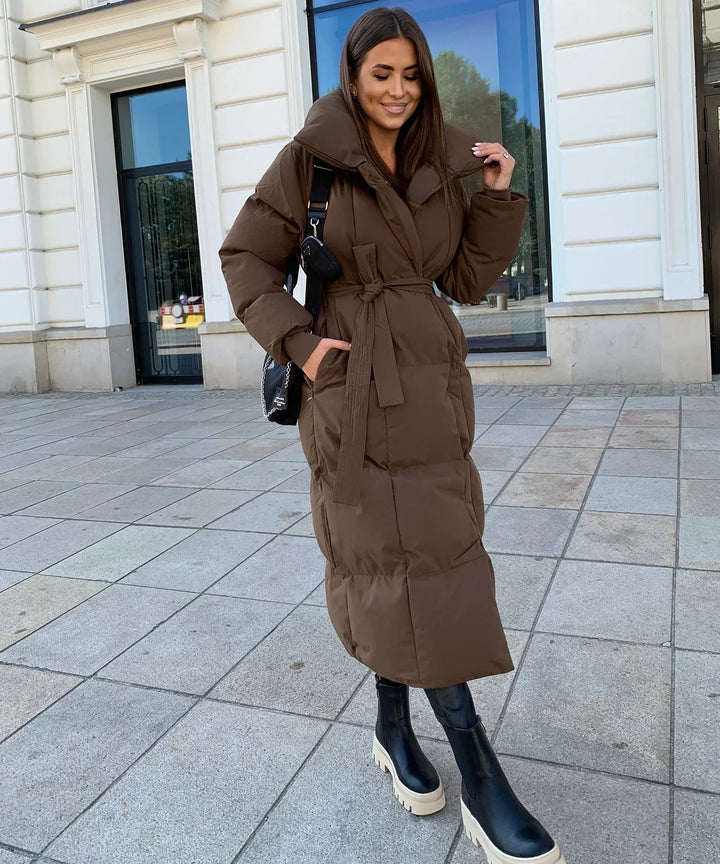 Mune | Long Winter Coat with Belt