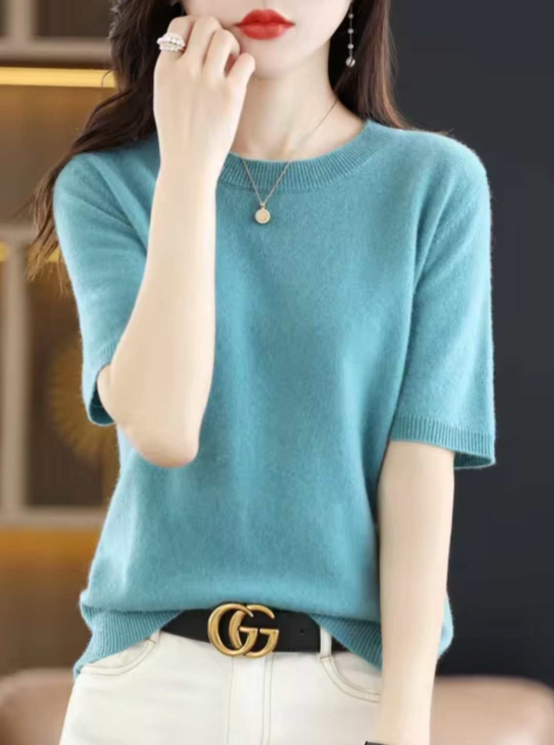 Mune | Short Sleeve Wool Sweater