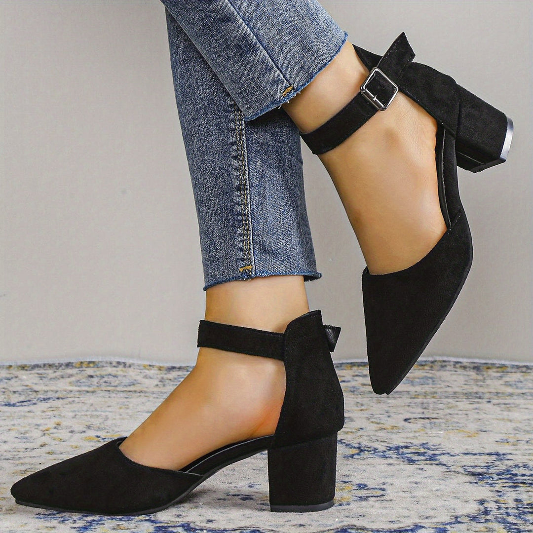 Mune Fashion | Women's sandals with block heel lacing, with ankle straps, Elegant