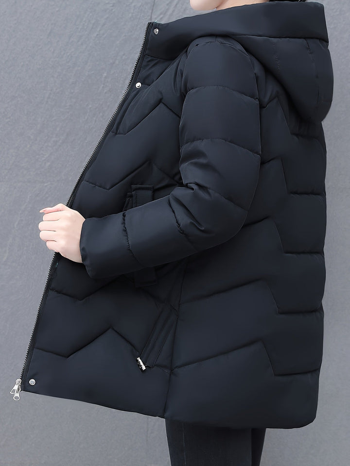 Mune | Long Casual Women's Down Jacket with Hood