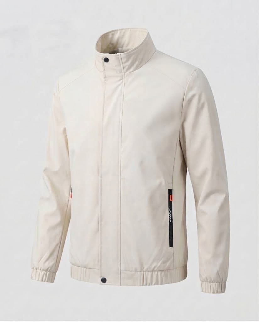 Men's fashionable transitional jacket with practical zippered pockets Mune Fashion