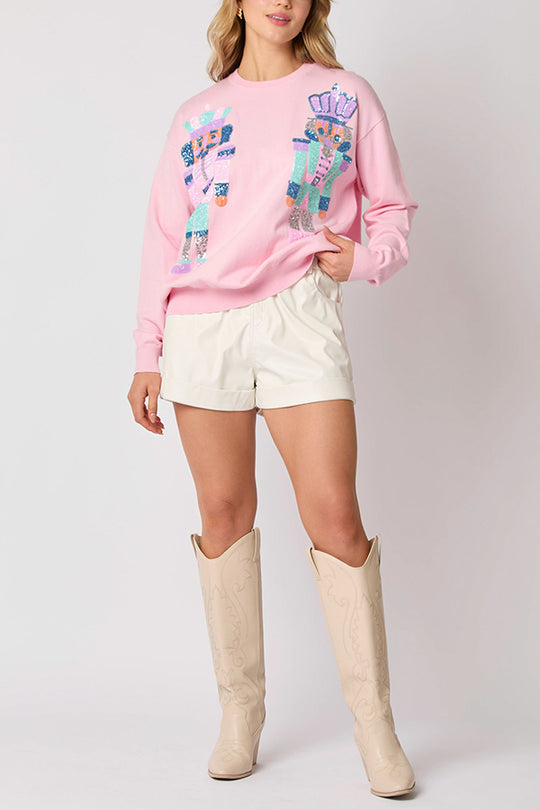 Mune | Christmas Soldier Sequin Fashion Casual Sweatshirt