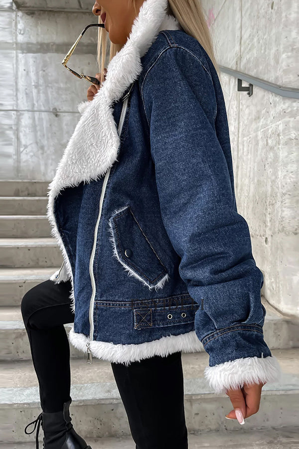 Mune | Wool Patchwork Revers Loose Casual Jacket
