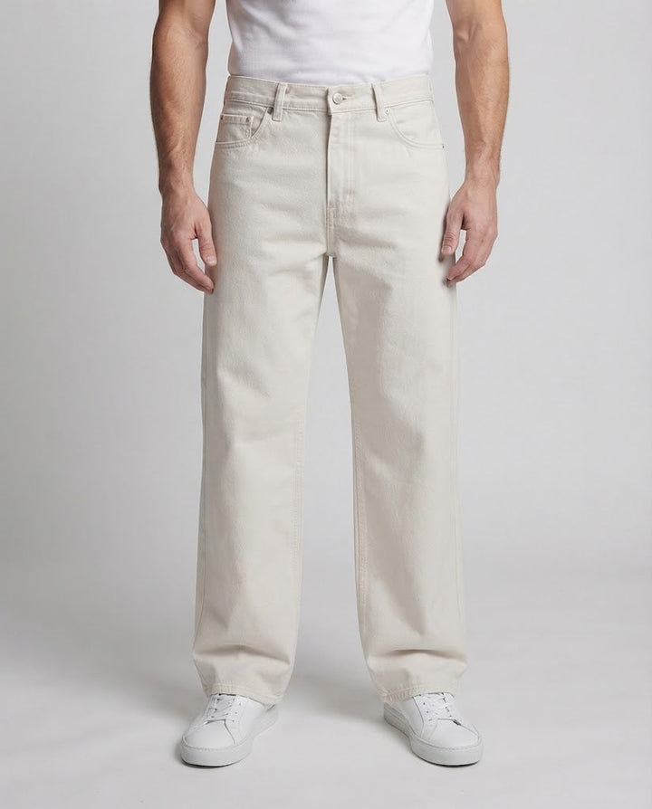 Men's loosely cut lounge chinos made of heavy twill with extra long hem Mune Fashion
