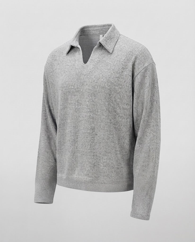 Men's Sporty Sweater with V-Neck Mune Fashion
