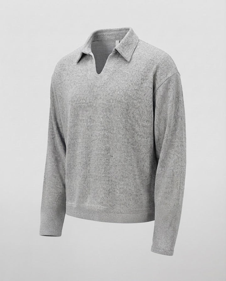 Men's Sporty Sweater with V-Neck Mune Fashion