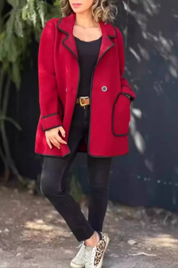 Mune | Suit Collar Double-Sided Wool Jacket
