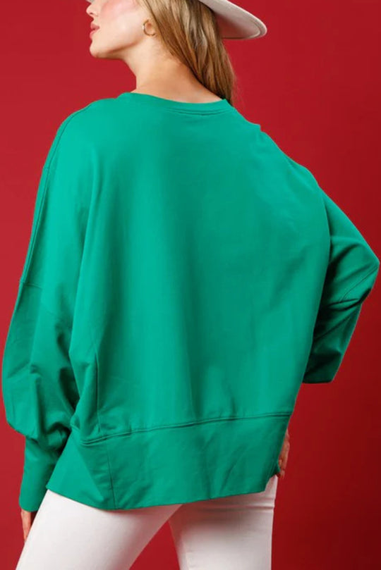 Mune | Santa Sequins Casual Loose Long Sleeve Sweatshirt