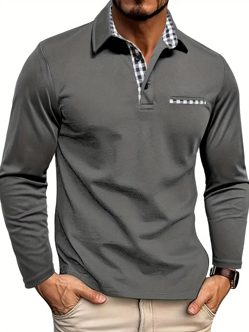 Mune | Classic Men's Summer Polo Shirt with Long Sleeves