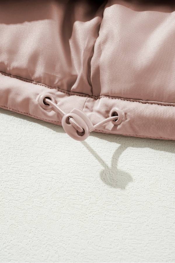 Mune | Pink Full Zip Quilted Puffer Jacket