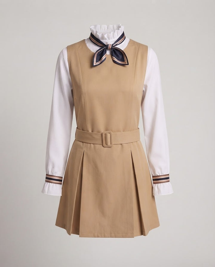 Women's fashionable dress with bow Mune Fashion