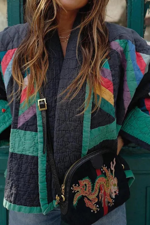 Mune | Printed Patchwork Cotton Jacket