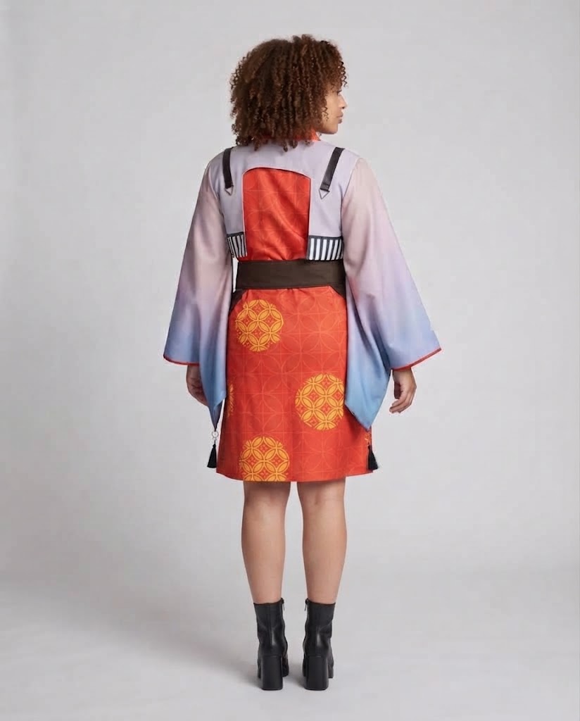 Ladies traditional kimono costume set with intricate details and accessories Mune Fashion