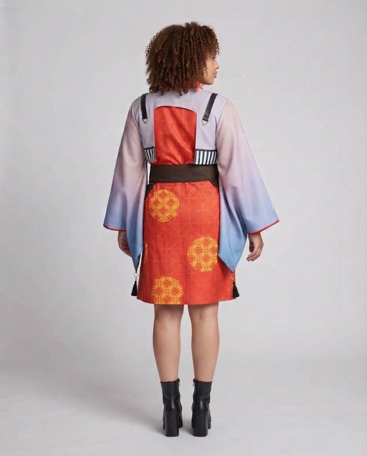 Ladies traditional kimono costume set with intricate details and accessories Mune Fashion