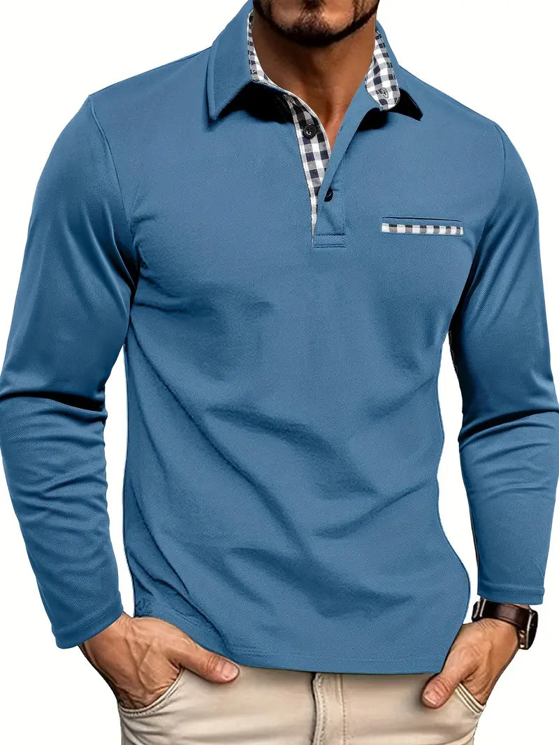 Mune | Classic Men's Summer Polo Shirt with Long Sleeves