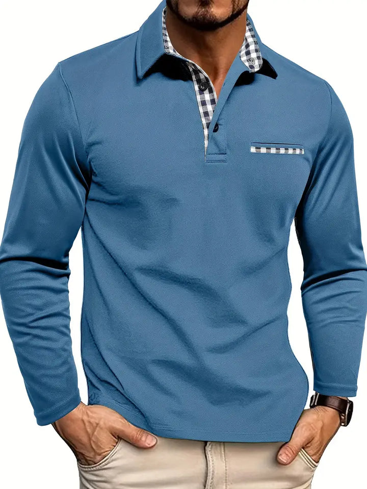 Mune | Classic Men's Summer Polo Shirt with Long Sleeves