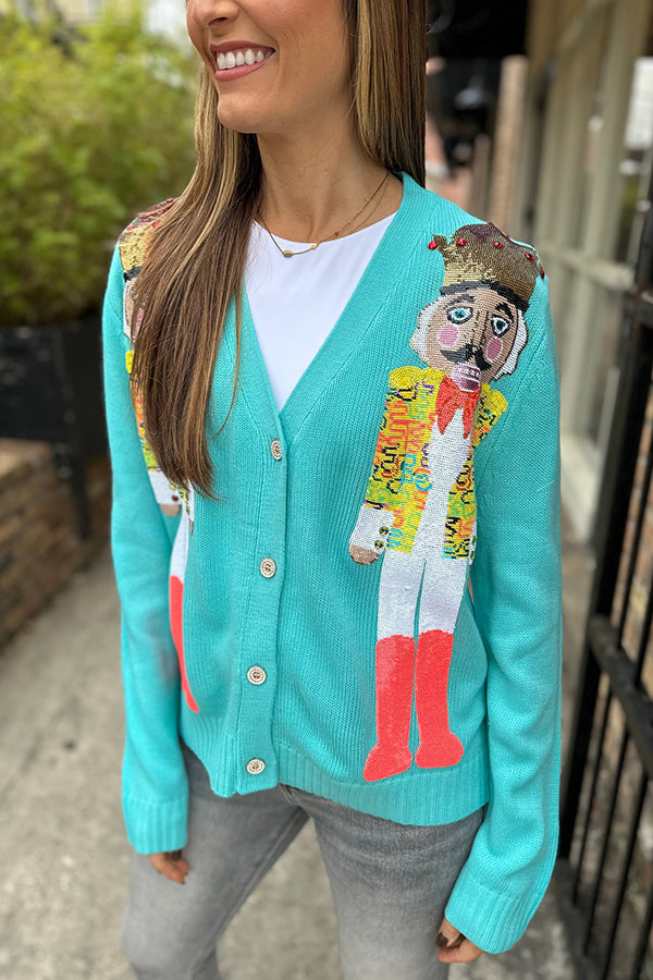 Mune | Christmas Nutcracker Sequin Casual Cardigan