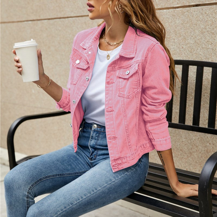 Mune Fashion | Women's Short Denim Jacket Black