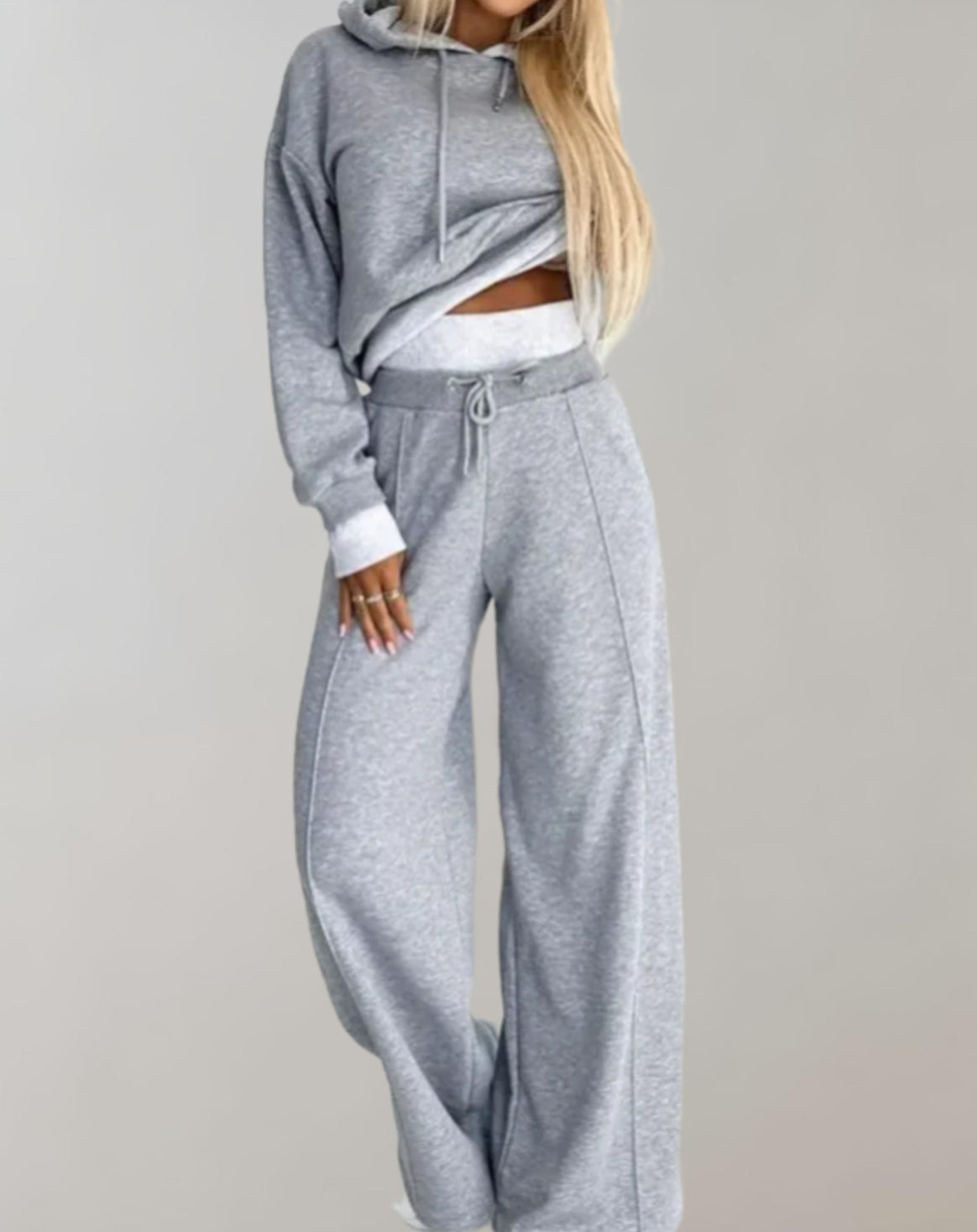 Mune | Women's Lounge Set with Hoodie and Wide Pants