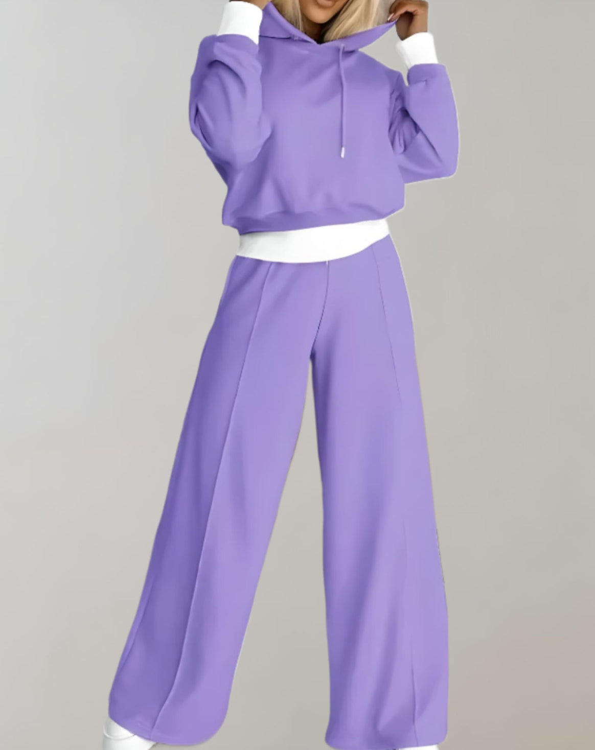 Mune | Women's Lounge Set with Hoodie and Wide Pants