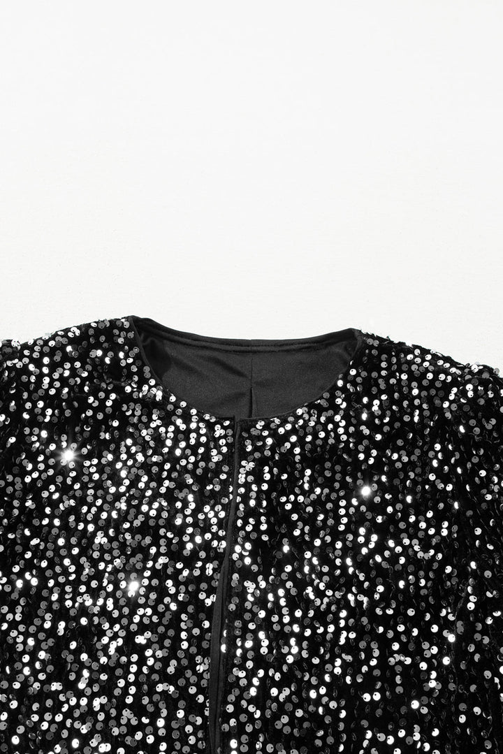 Mune | Jacket With Sequins And Open Front