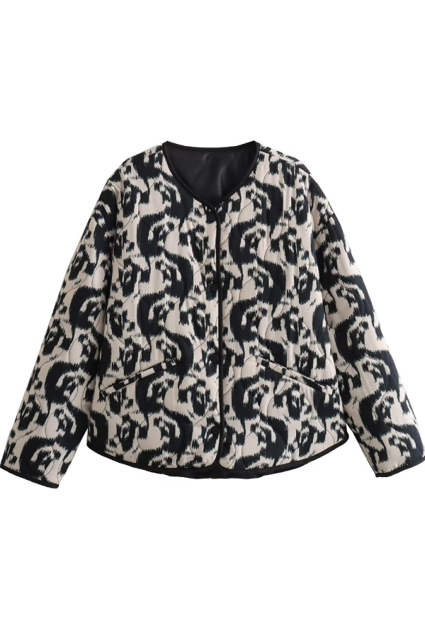 Mune | Animal Print Cotton Jacket