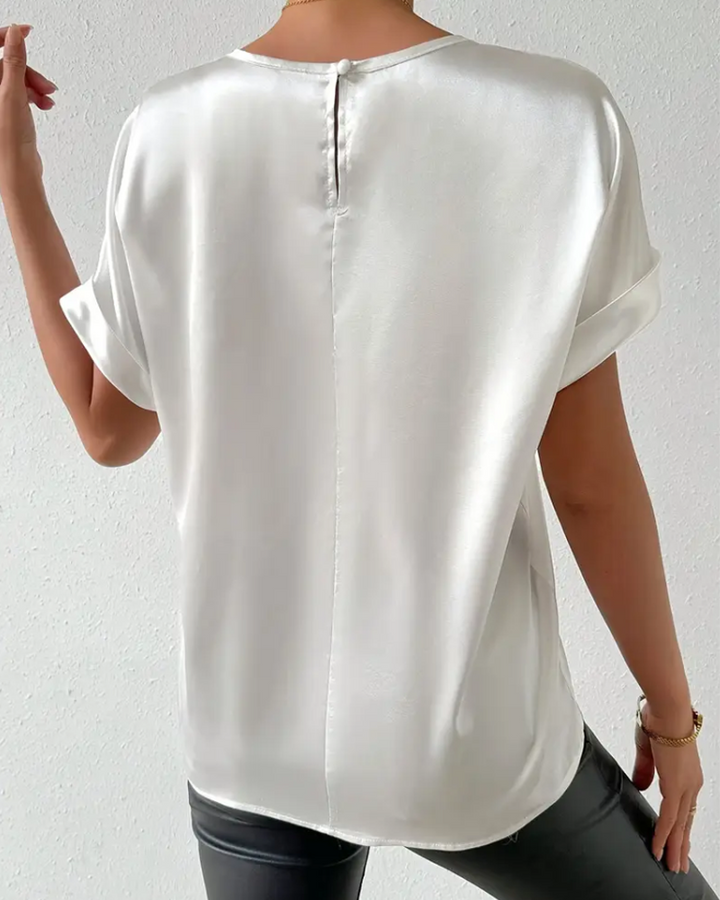 Mune Fashion | T-Shirt Round Neck Satin Smooth