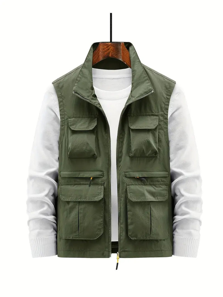 Mune | Men's Vest Multi With Pockets With Zipper