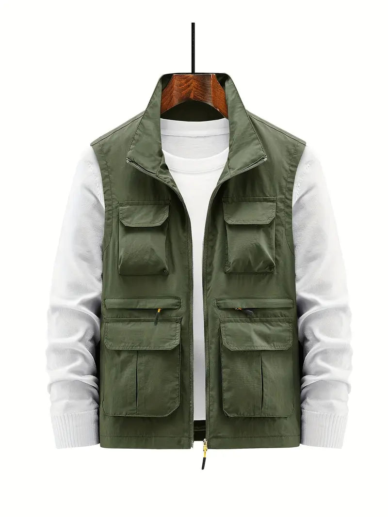 Mune | Men's Vest Multi With Pockets With Zipper