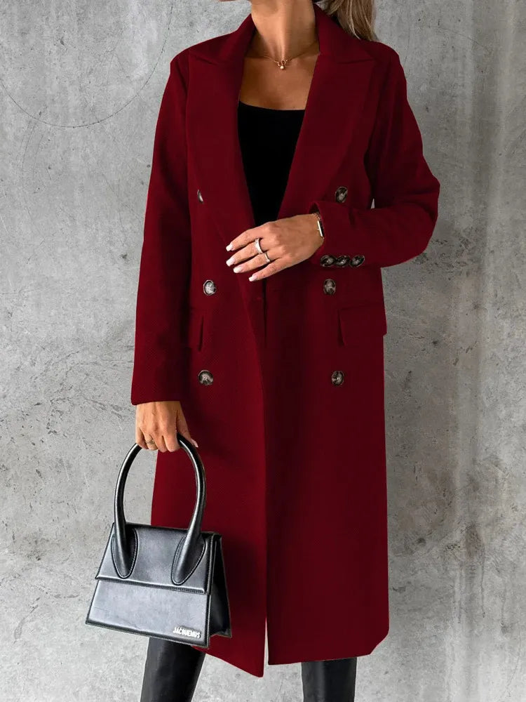 Mune | Winter coat with lapels for women