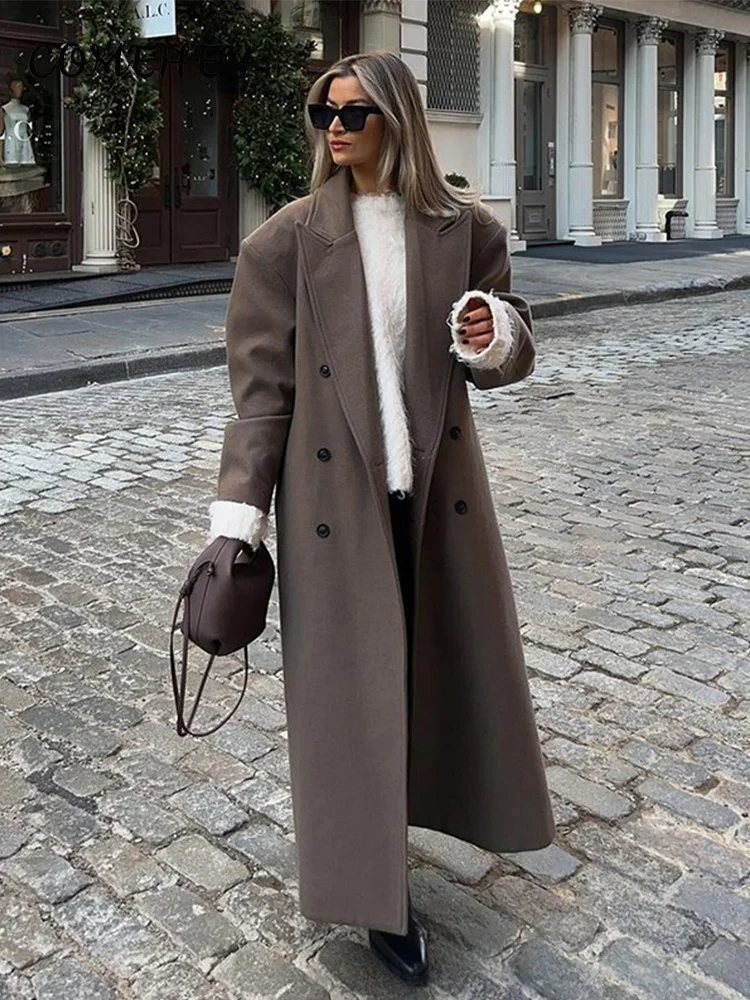Mune | Women's coat jacket with long fit and double buttons