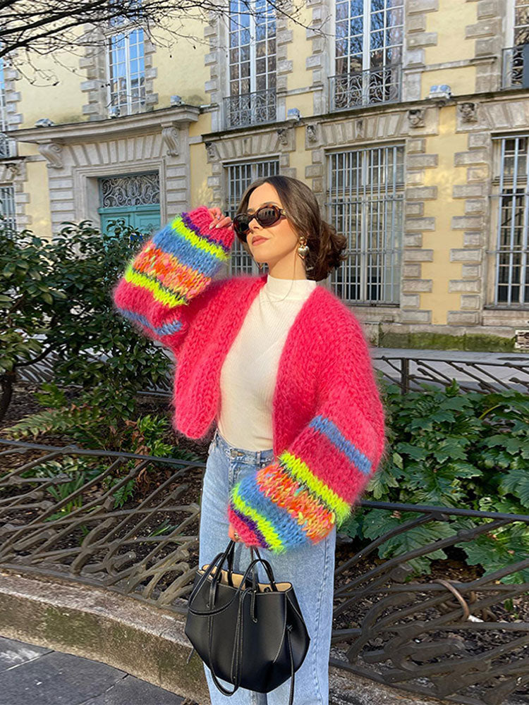 Mune | Colorful Patchwork Cardigan for Women