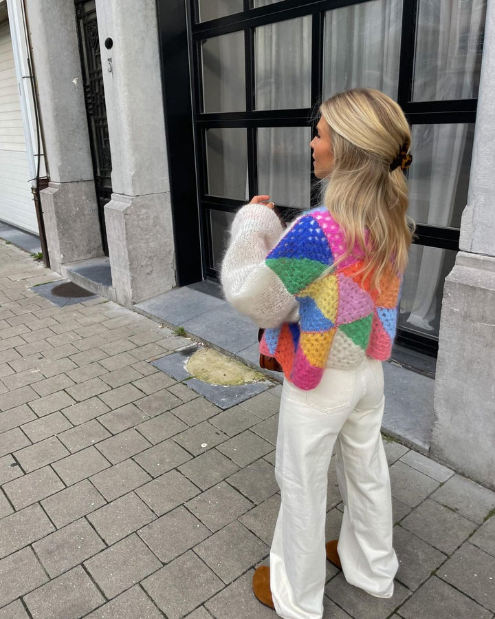 Mune | Colorful Patchwork Cardigan for Women