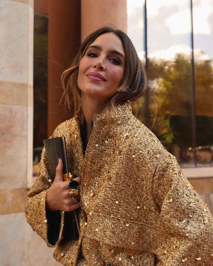 Mune | Sequin Jacket Shiny Look Elegant Statement