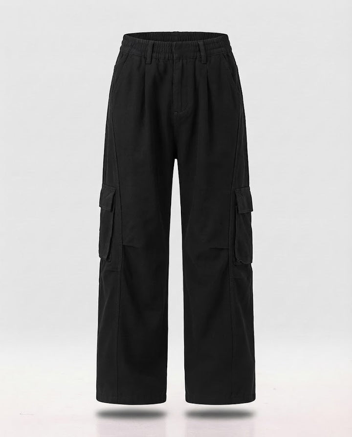 Unisex Oversize Cargo Pants in Palazzo Cut with Comfortable Waist Mune Fashion