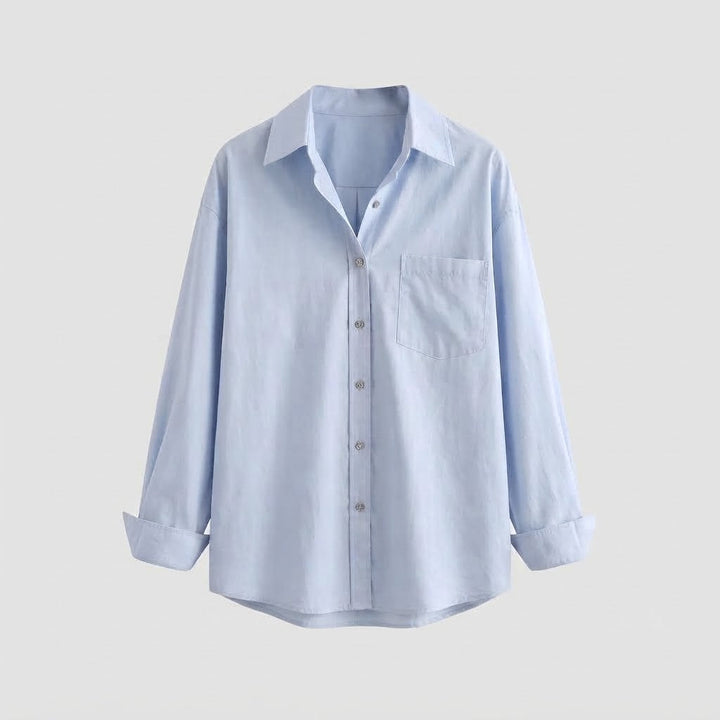 Women Loose Shirt with Boxy Oversized Silhouette and Soft Cotton Blend Mune Fashion